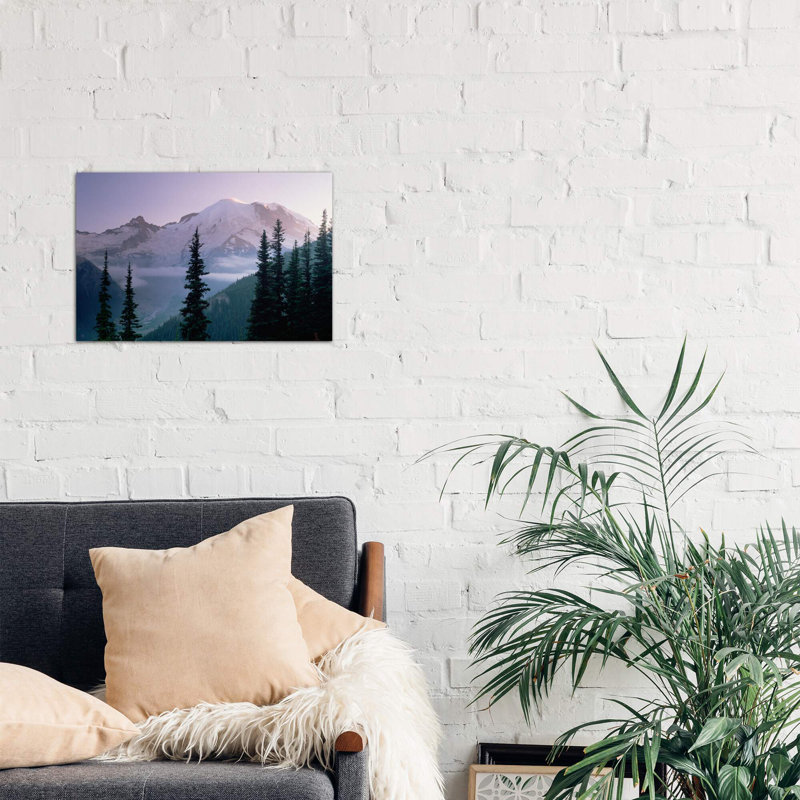 Mt Rainier as Seen at Sunrise, Mt Rainier National Park, Washington I 1 Piece Wrapped Canvas Wall Art