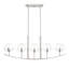 Luminaire suspendu linéaire pour îlot de cuisine 5 lumières Oakledge