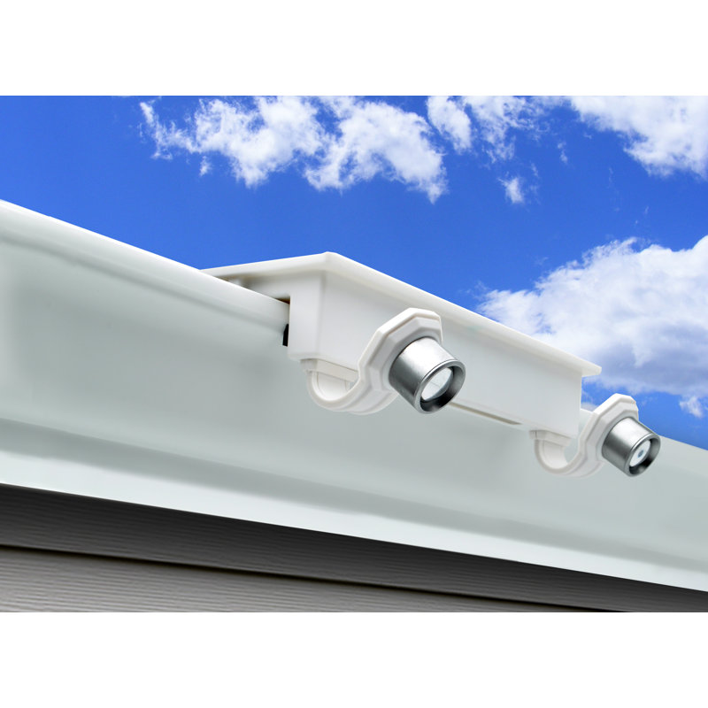 EZ Home White Solar LED Security Flood Light