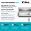 Évier de cuisine en acier inoxydable de calibre 18 encastré / encastrable KRAUS Fairlane 25 po KRAUS-123474587-123474591