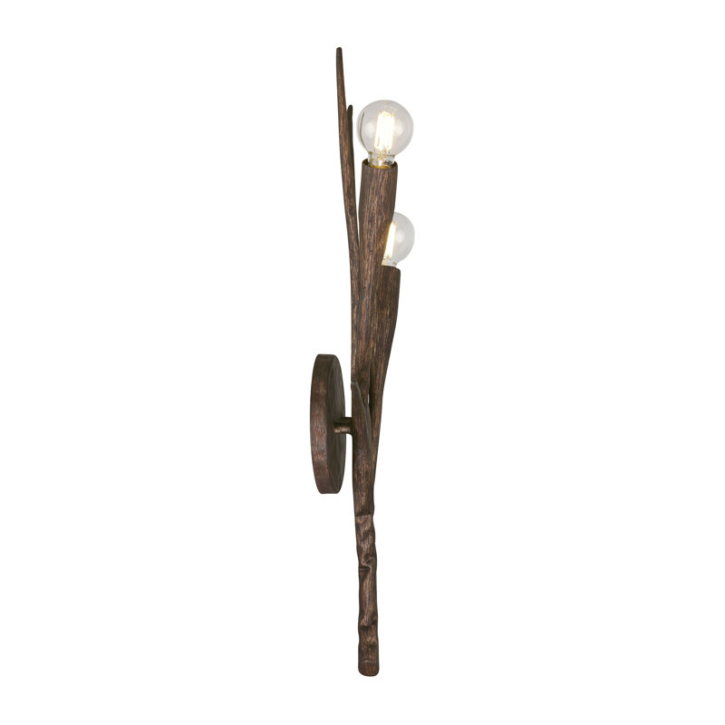 Palisades 2-Light Wall Sconce in Bark by Breegan Jane