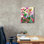 «Still Life With Two Cats And Lavender Sky» par Holly McGee, art mural sur toile