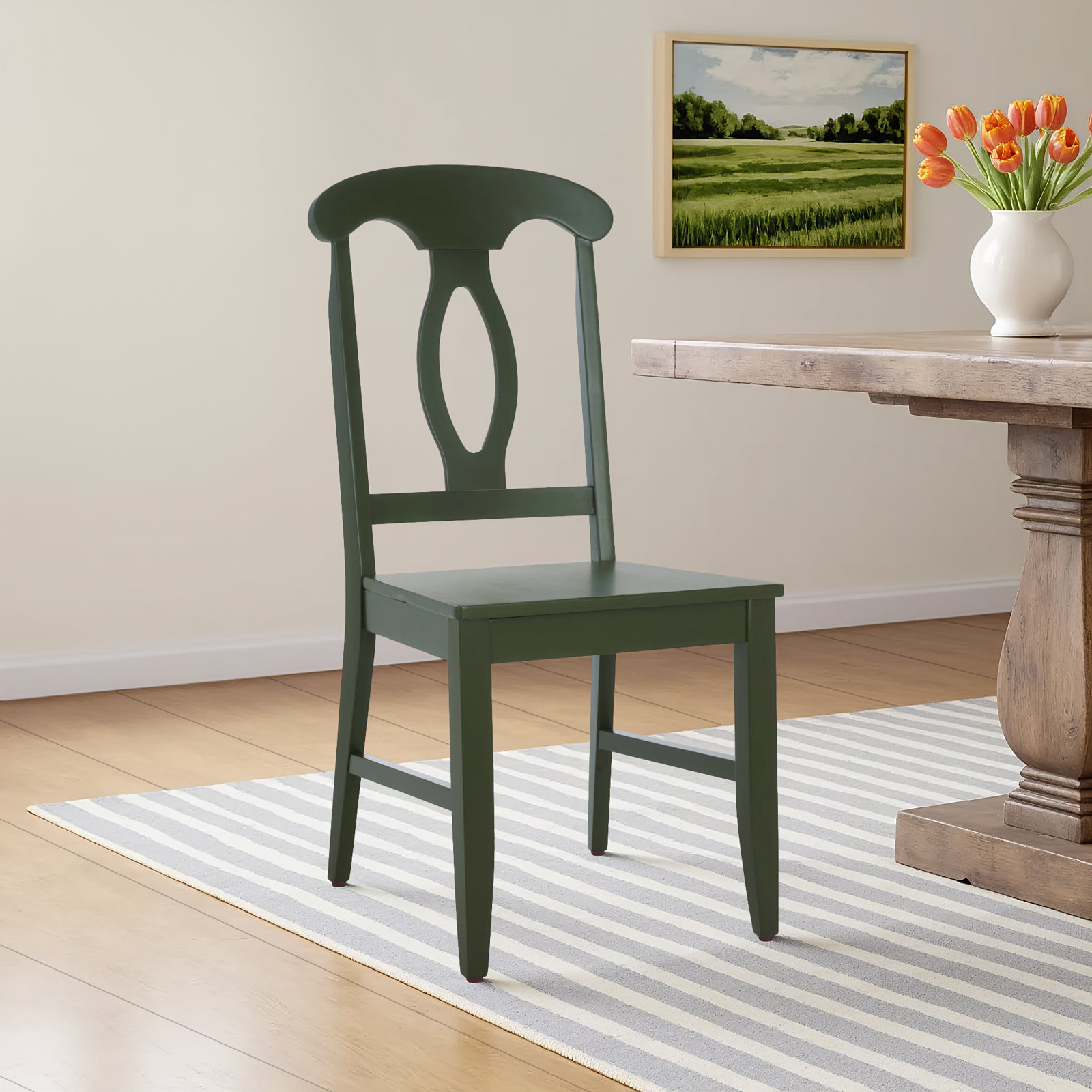 Ottie Dining Chair, Dark Green