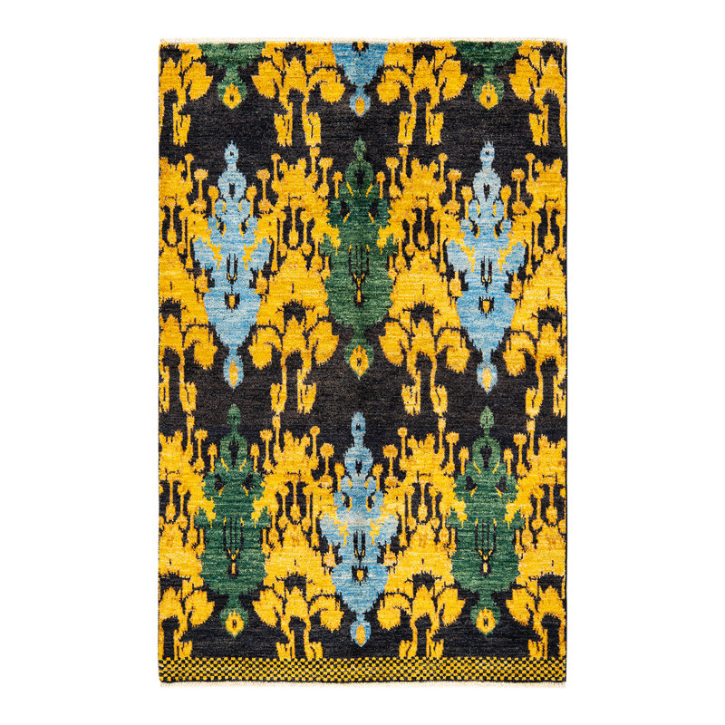 Contemporary One-of-a-Kind 5' 1" X 7' 10" Hand Knotted Area Rug
