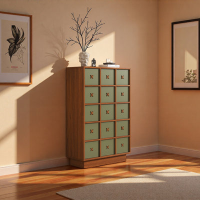 Large capacity storage cabinet for the bedroom