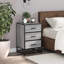 40cm W Metal Bedside Table-1167384355