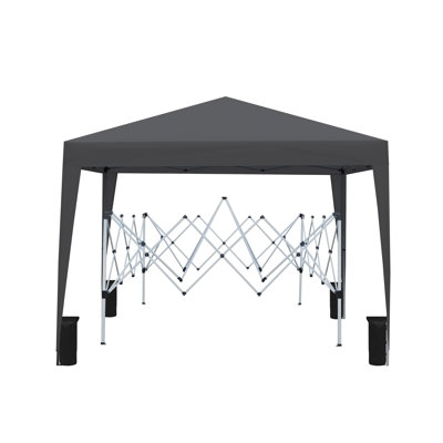 Outdoor Pop Up Gazebo Canopy Tent Removable Sidewall with Zipper and Windows