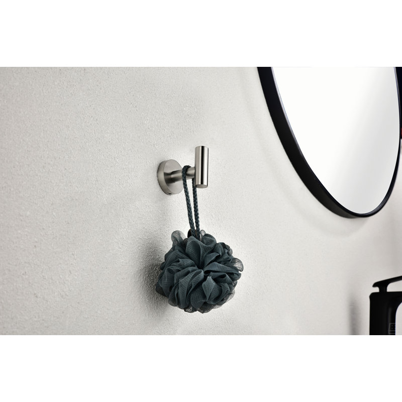 3-Pieces Bathroom Hardware Accessories Set - Towel Bar, Toilet Paper Holder, Robe Towel Hooks, Brushed Nickel