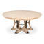 Tower Round Solid Oak Dining Table-1187933853
