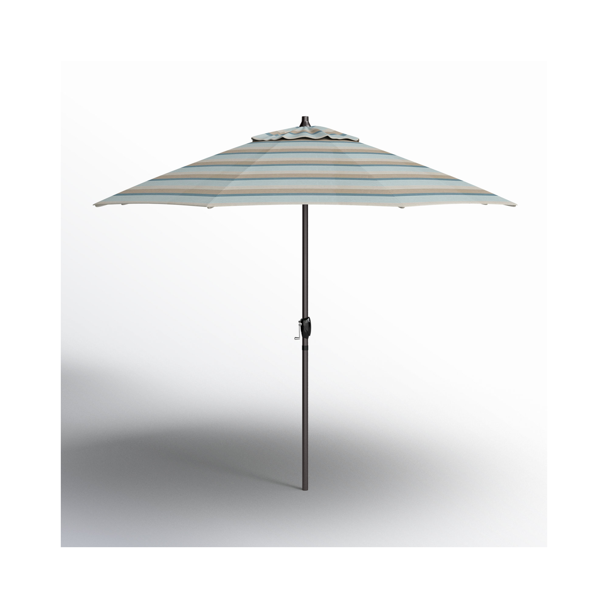 9' Market Sunbrella Umbrella, Seville Seaside Stripe Sunbrella®