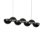 Void 41-in Black dimmable LED Linear Pendant