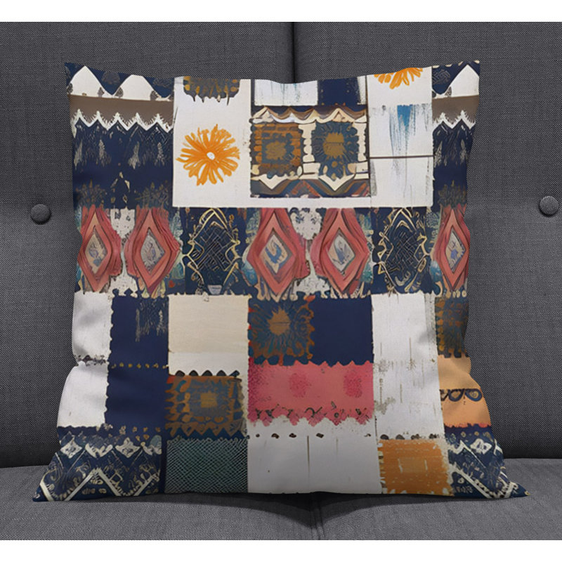 Throw Pillow, 16"H x 16"W, Pillow Cover Only - No Insert