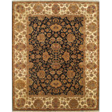 Canvello Agra Hand-Knotted Lamb's Wool Area Rug- 9' X 12'2"