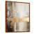 Toile avec cadre flottant brun