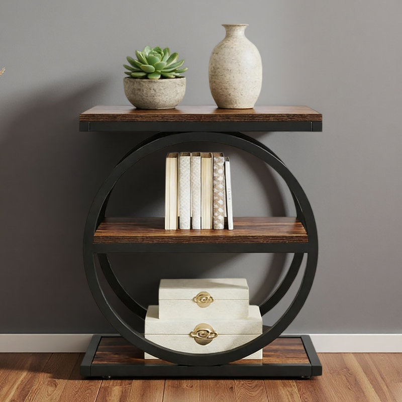 3-Tier Sofa Side Table,Modern End Table