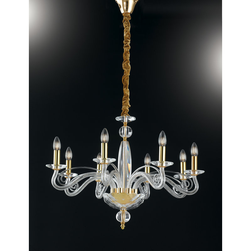 Ossafa 8 - Light Candle Style Chandelier