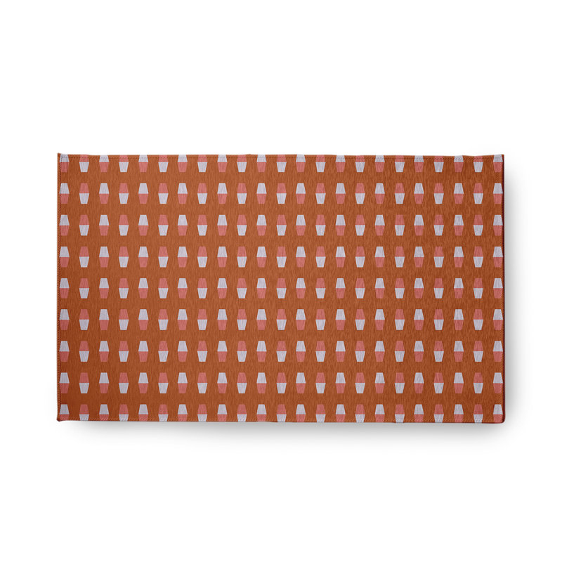 Rectangle Rectangle 1'6" X 2'6" Indoor/Outdoor Area Rug with Non-Slip Backing