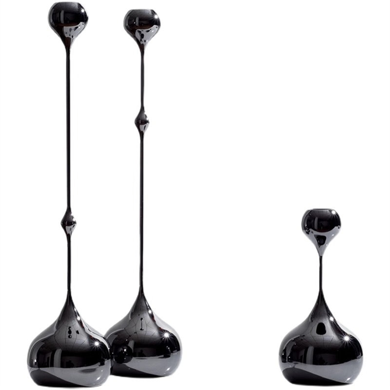 13.78'' H Metal Fireplace Candlestick