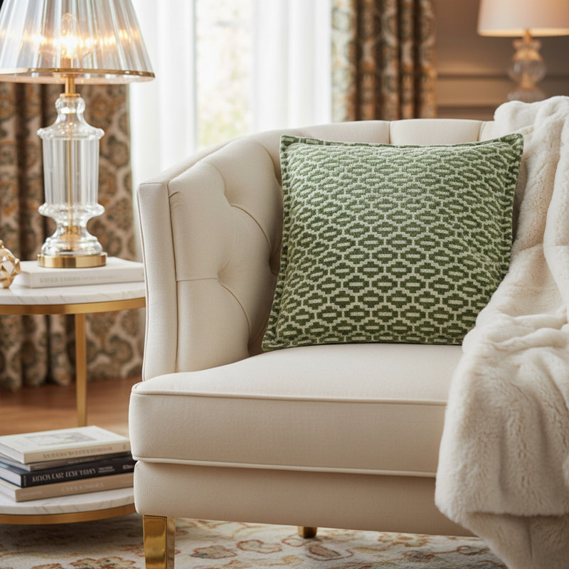 Eden Zimmer Square Pillow Cover & Insert, Brown
