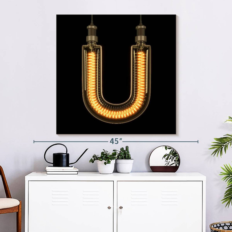 Light Bulb U, 33" H x 33" W