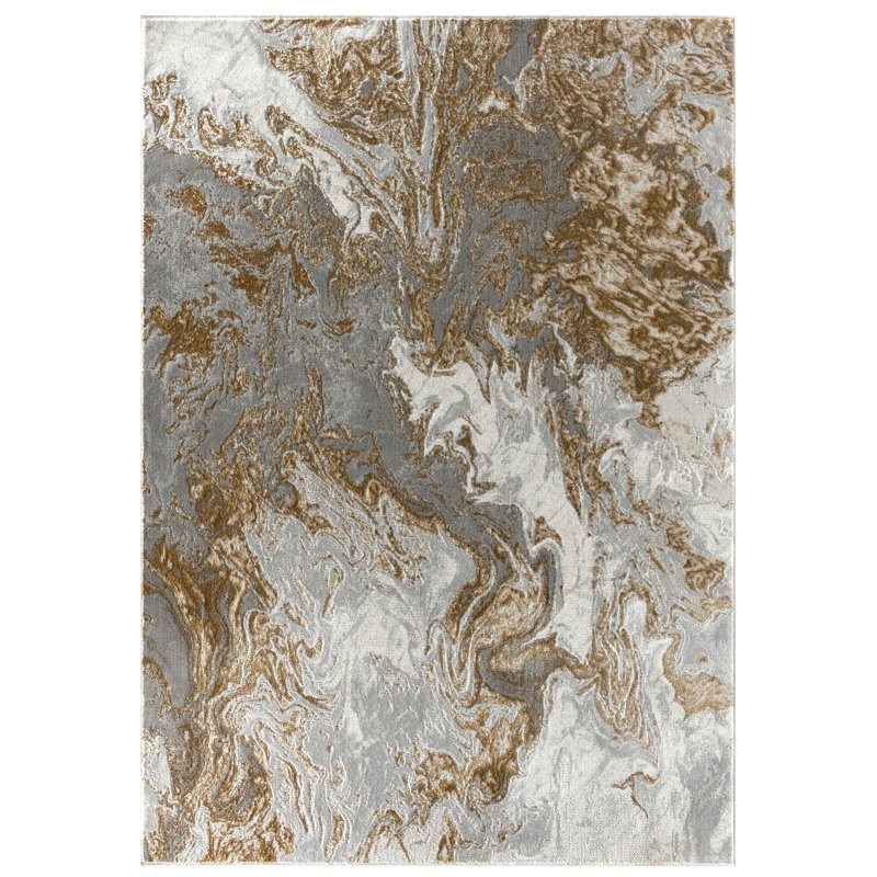 Trisco Abstract Indoor Rug, Rectangle 9' x 12'