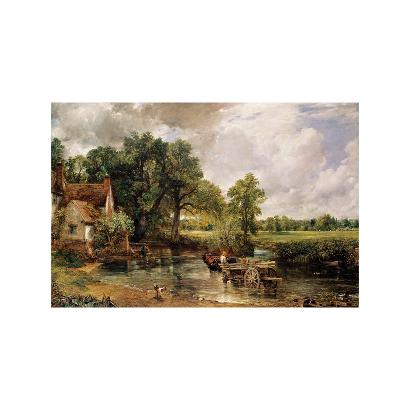 The Hay Wain, 1821 by John Constable - Wrapped Canvas Painting, 101.6 cm H x 66.04 cm W x 3.175 cm D
