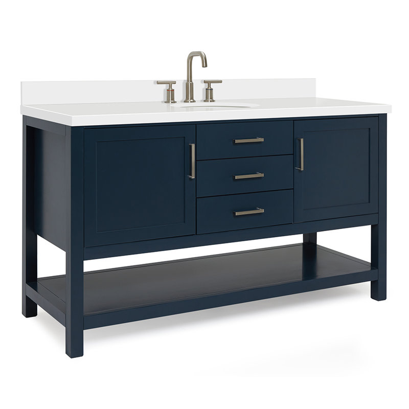 Bayhill 61'' W Single Vanity, Navy