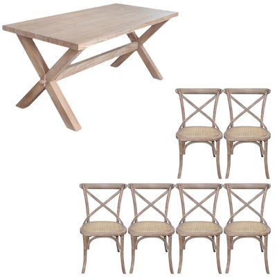 American Style Solid Wood Rectangular Dining Table