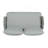 Mariano Steel Loveseat And Table-95887459-95887458