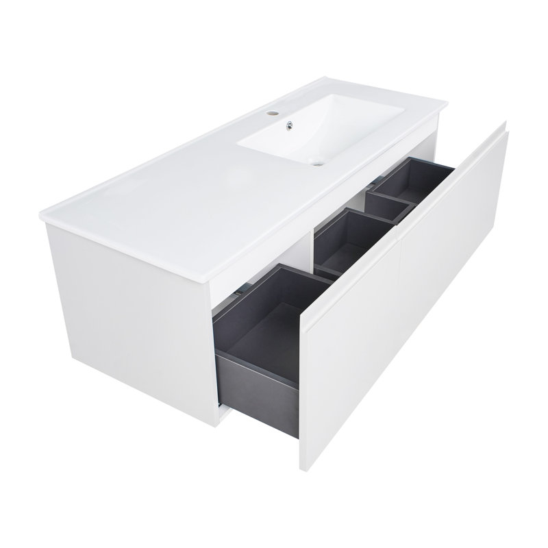 1200mm Single Bathroom Vanity with Integrated Ceramic Basin