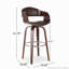 Tabouret en similicuir revêtu de tissu d'ameublement-115824169-115824171