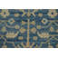 Tapis de couloir bleu teint à la main Ziegler 3x16