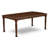 7 Piece Dining Table Set Consist of a Rectangle Dinner Table with Butterfly Leaf and 6 Dining Chairs, Mahogany-1173420203-1173420201
