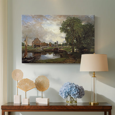 Flatford Mill (Scene on a Navigable River)-John Constable-Gallery Wrapped Canvas-1816–1817