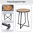 3 Piece Bar Height Patio Table and Chairs Set, High Top Bistro Set with Fauxwood Armrest