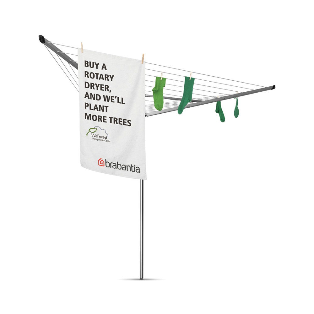 Brabantia Essential Rotary Clothes Line with Ground Tube