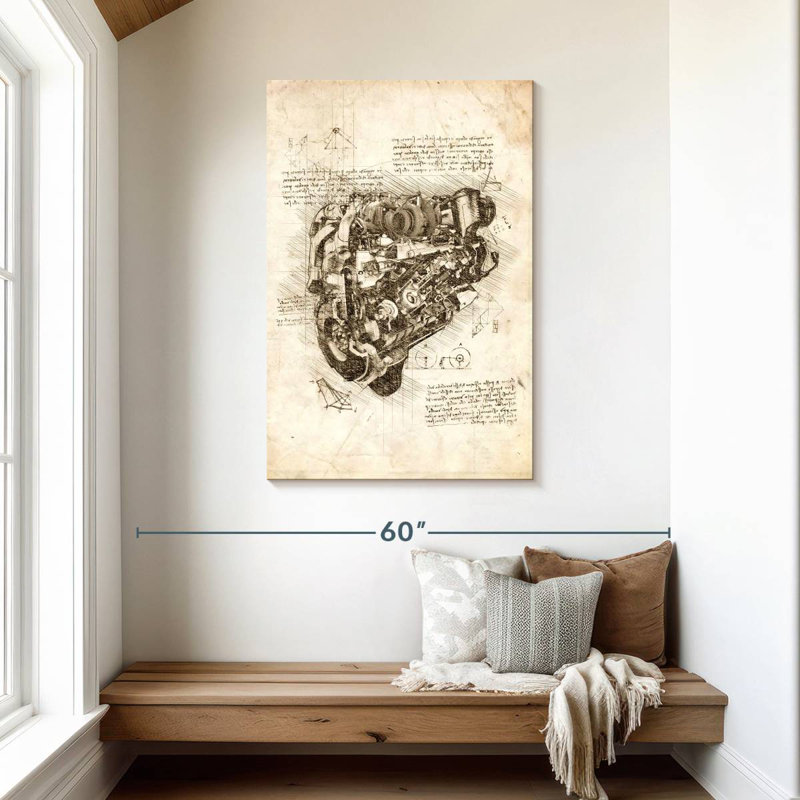 Laelle Engine, 45" H x 30" W