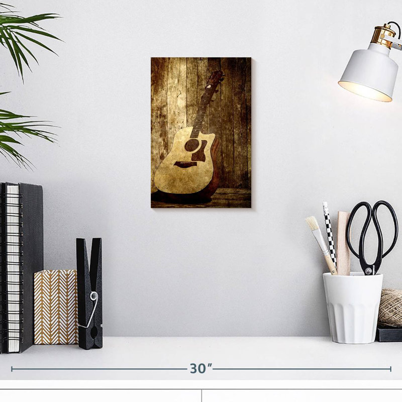 Guitare acoustique Abarca Country, H 12 po x l 8 po