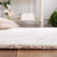 Tapis floral en laine / coton touffeté à la main Gazella - ivoire / rose-715711560