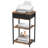 Industrial Printer Stand Rack 3 Tier Printer Table With Storage Printer Shelf With File Drawer Sofa Side Tables Nightstand For Bedroom Machine Stand Holder For Office And Home, Brown