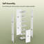 Canal Point Holbrook White Tall Bathroom Cabinet