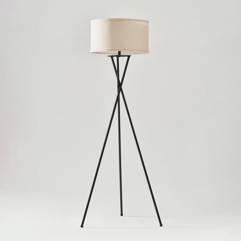 Siri-Enabled Black Tripod LED Floor Lamp for Kids' Nursery