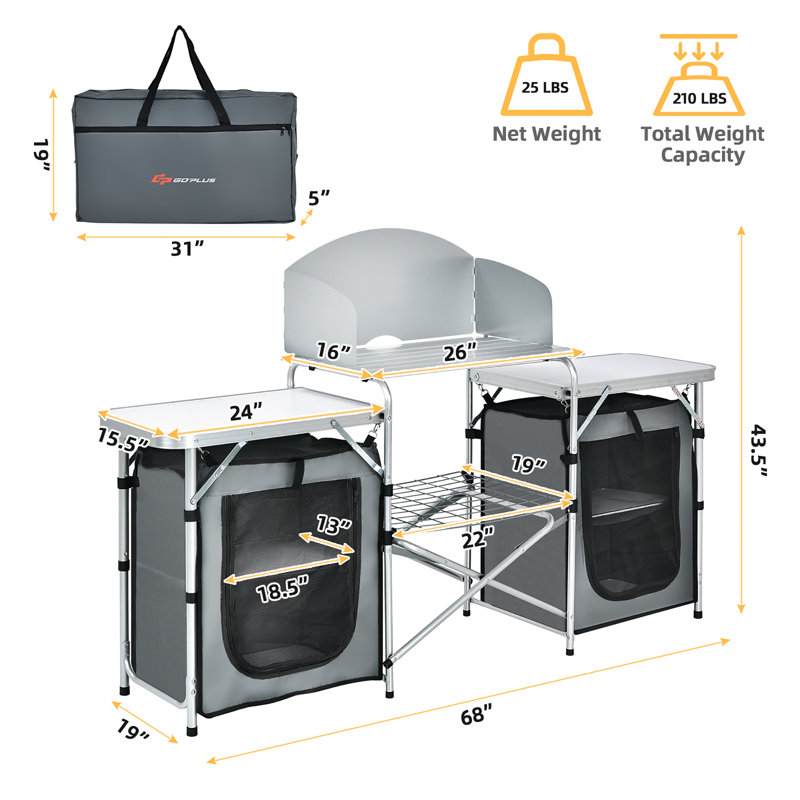68'' Rectangular Folding Table