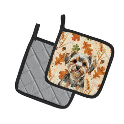 Paire de poignées Yorkiepoo Heirloom Fall