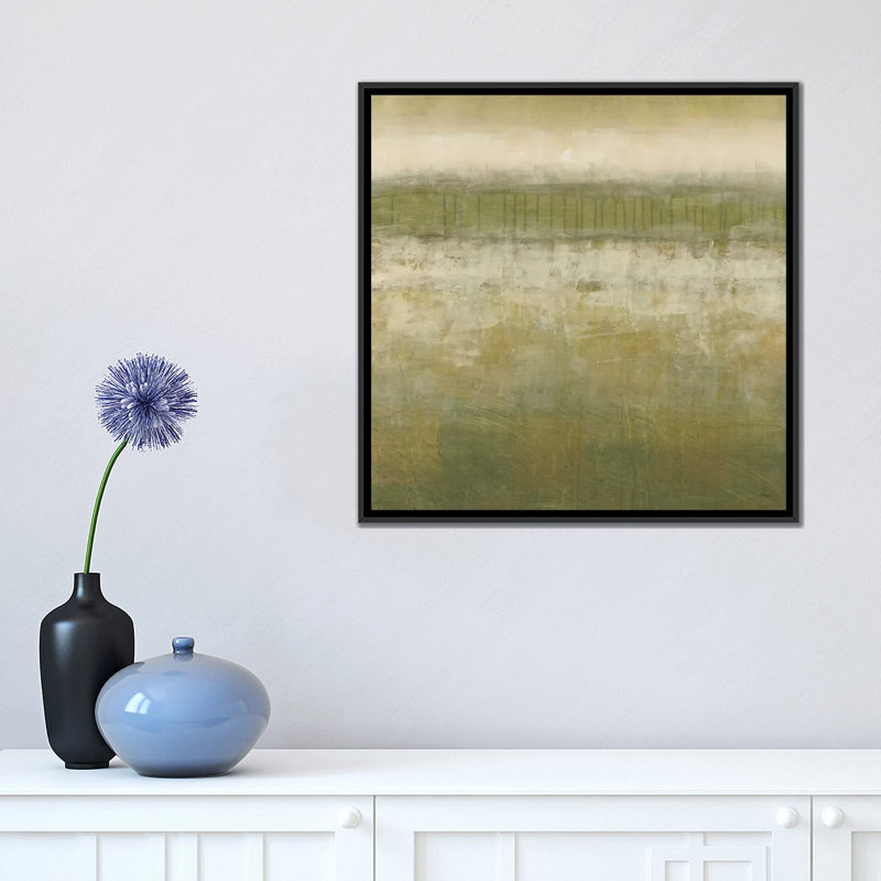 « lueur ii », impression sur toile, H 18 po x l 18 po x P 1,5 po, Toile avec cadre noir, Pas de tapis