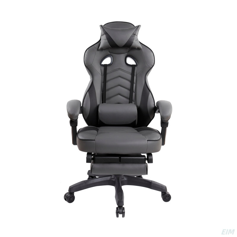 Fauteuil de direction entièrement inclinable avec repose-pieds Gaming