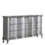 6 tiroirs Ember Glam Style 62 po Commode à finition argentée