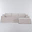 Canapé modulaire en L Corduroy-1142515906