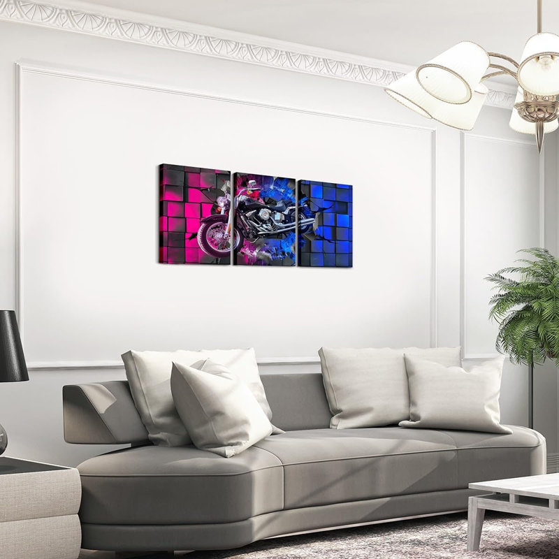 3 Piece Wrapped Canvas Wall Art