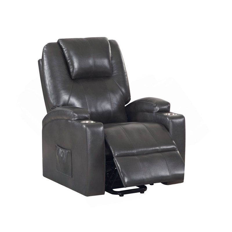 Fauteuil inclinable électrique à 2 tasses Gunmetal